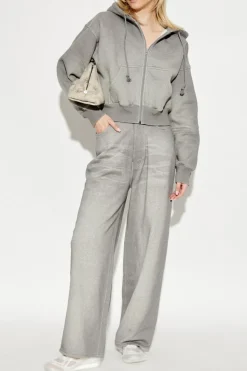 Acne Studios SZARY Spodnie z kieszeniami