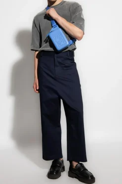 Acne Studios SZARY T-shirt z logo