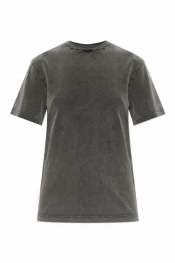Acne Studios SZARY T-shirt z logo
