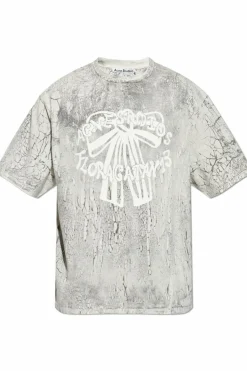 Acne Studios SZARY T-shirt z logo