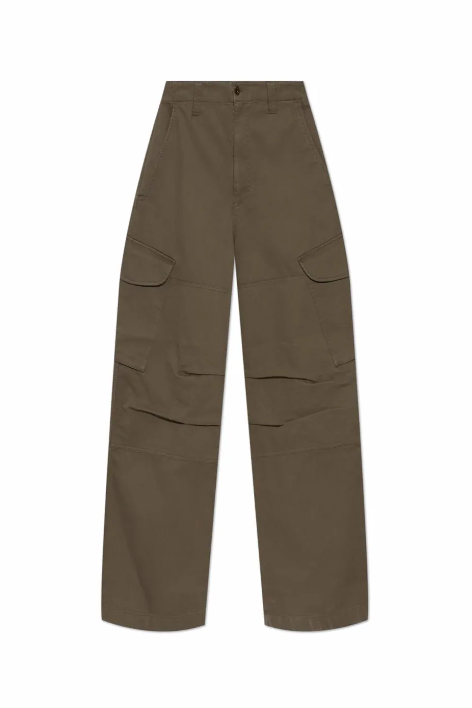 Acne Studios ZIELONY Spodnie z kieszeniami