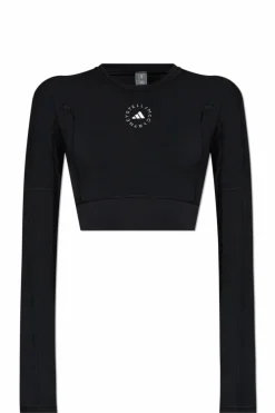 ADIDAS by Stella McCartney CZARNY Top sportowy z logo