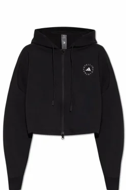 ADIDAS by Stella McCartney CZARNY Bluza o luźnym kroju z kapturem