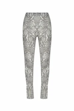 ADIDAS by Stella McCartney SZARY Leginsy treningowe z rozcięciem na nogawkach
