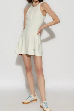 ADIDAS by Stella McCartney kremowy Komplet treningowy: sukienka i szorty