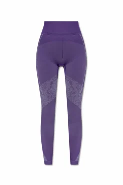 ADIDAS by Stella McCartney FIOLETOWY Leginsy treningowe