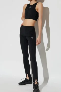 ADIDAS by Stella McCartney CZARNY Biustonosz sportowy z logo