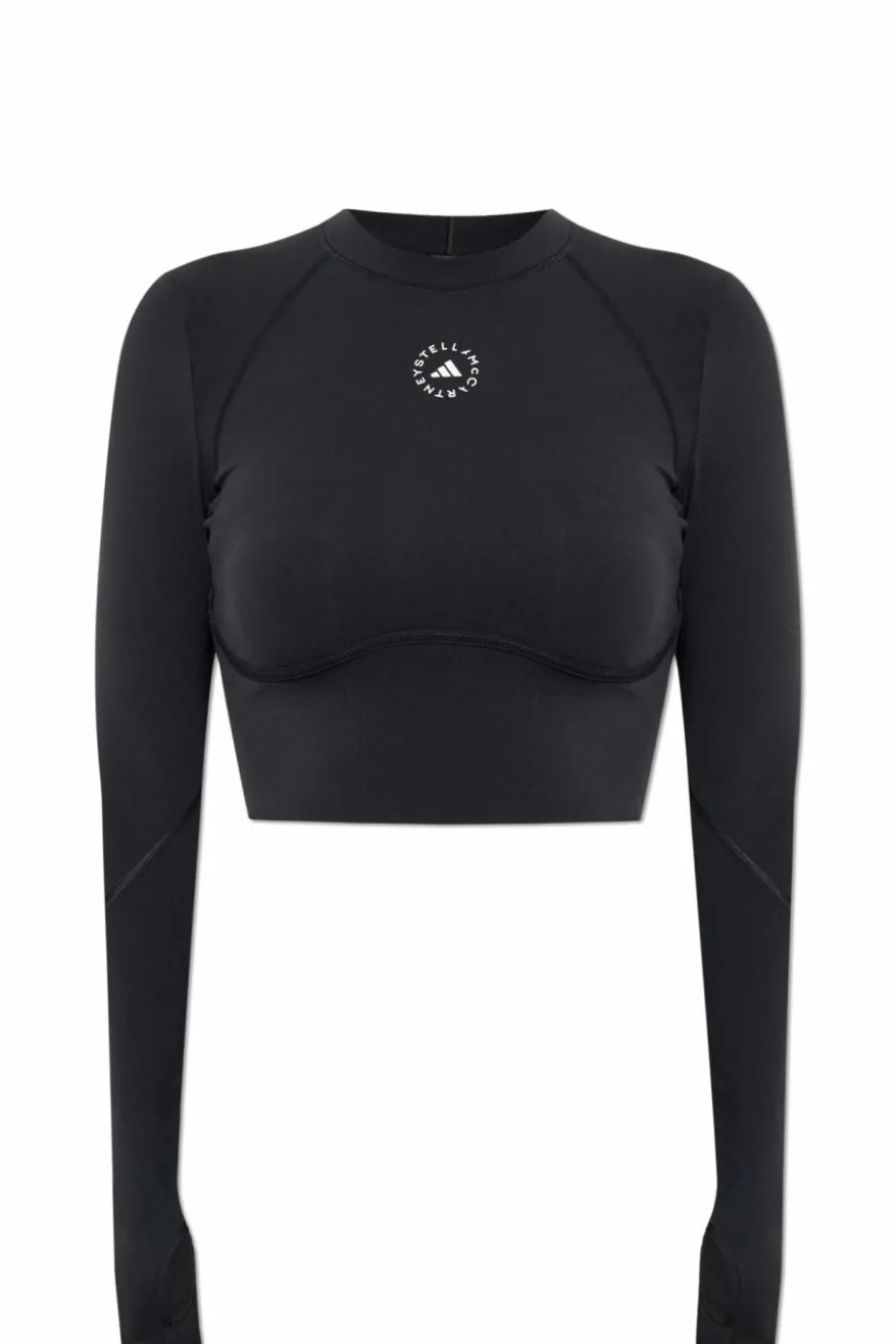 ADIDAS by Stella McCartney CZARNY Top z długimi rękawami