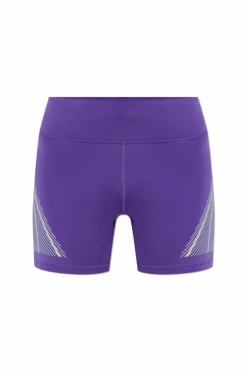 ADIDAS by Stella McCartney FIOLETOWY Szorty treningowe z logo