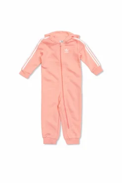 ADIDAS Kids RÓŻOWY Pajacyk niemowlęcy z kapturem