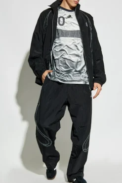 ADIDAS Originals BIAŁY T-shirt z logo
