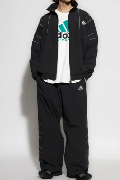 ADIDAS Originals BIAŁY T-shirt z nadrukiem
