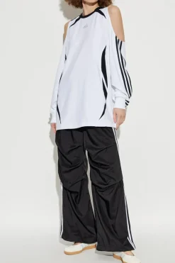 ADIDAS Originals BIAŁY T-shirt z długimi rękawami