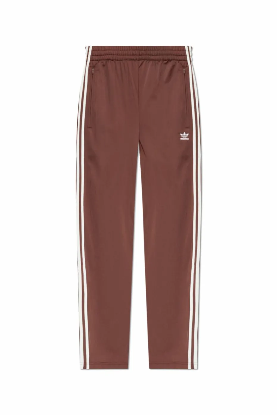 ADIDAS Originals BRĄZOWY Spodnie dresowe z nogawkami o prostym kroju