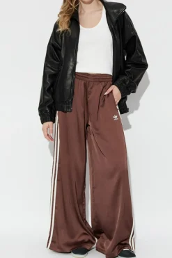 ADIDAS Originals BRĄZOWY Spodnie dresowe z logo