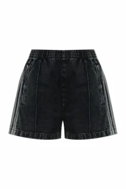 ADIDAS Originals CZARNY Jeansowe szorty