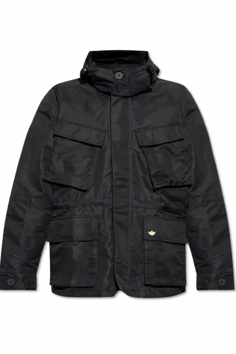 ADIDAS Originals CZARNY Kurtka z odpinanym kapturem