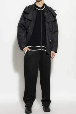 ADIDAS Originals CZARNY Kurtka z odpinanym kapturem