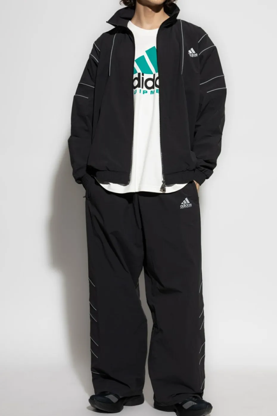 ADIDAS Originals CZARNY Kurtka ze stójką