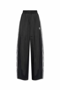 ADIDAS Originals CZARNY Satynowe spodnie