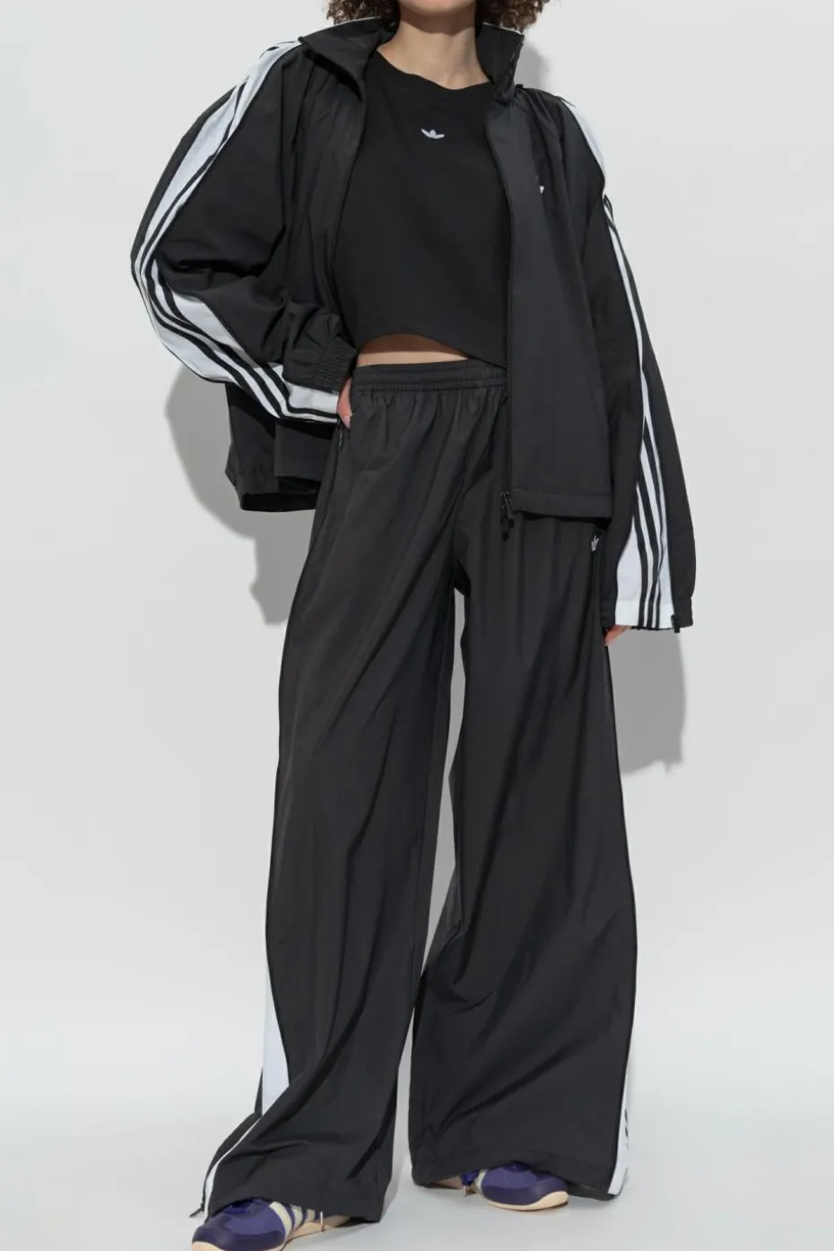 ADIDAS Originals CZARNY Spodnie dresowe z logo