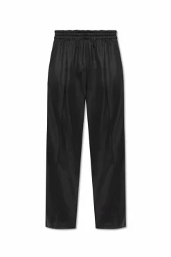 ADIDAS Originals CZARNY Spodnie dresowe z nogawkami o prostym kroju