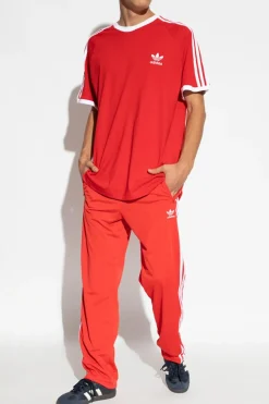 ADIDAS Originals CZERWONY Spodnie dresowe z logo