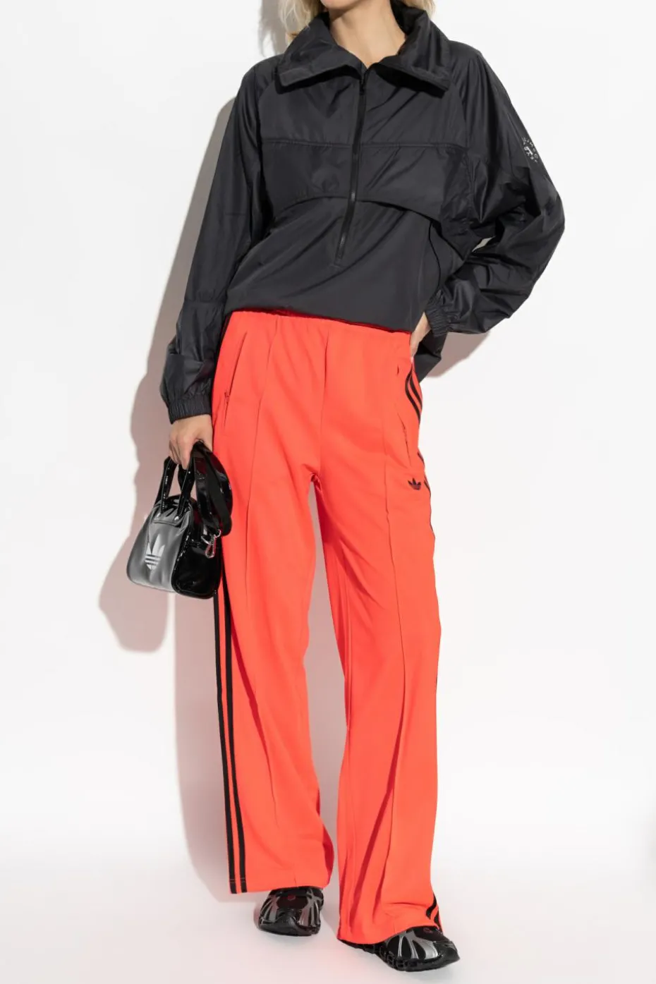 ADIDAS Originals CZERWONY Spodnie dresowe z nogawkami o prostym kroju