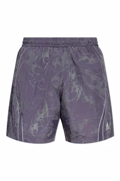 ADIDAS Originals FIOLETOWY Szorty z logo
