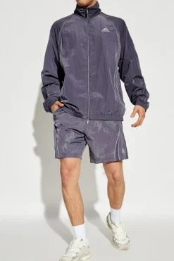 ADIDAS Originals FIOLETOWY Szorty z logo