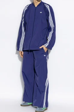 ADIDAS Originals GRANATOWY Spodnie dresowe z logo