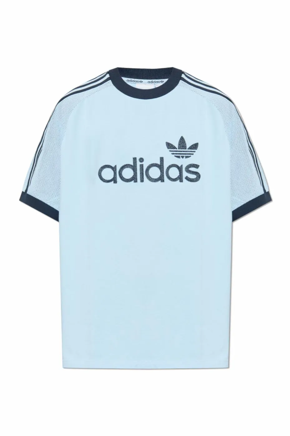 ADIDAS Originals jasnoniebieski T-shirt z logo