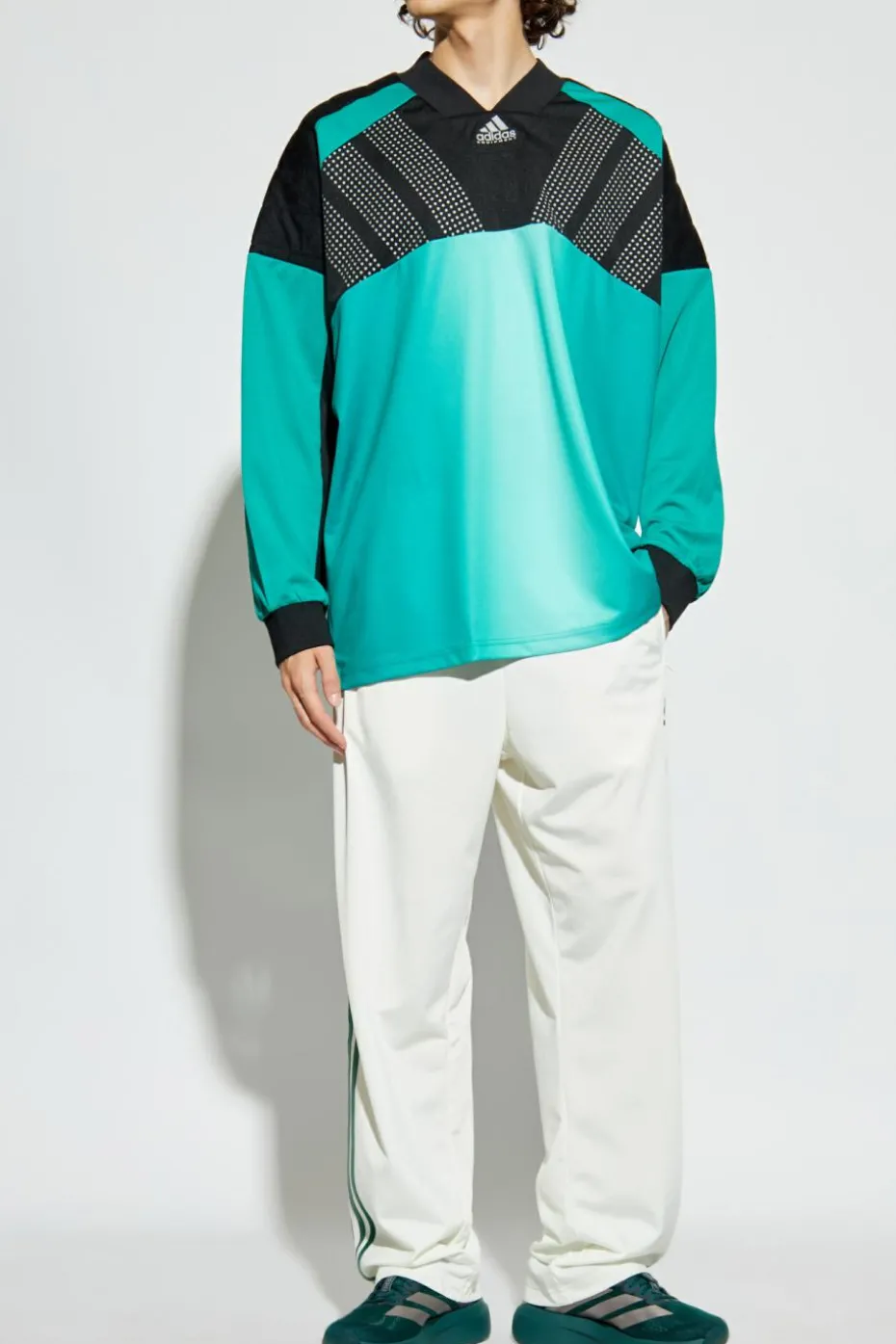 ADIDAS Originals neonowy T-shirt z długimi rękawami