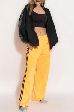 ADIDAS Originals neonowy Spodnie dresowe z szerokimi nogawkami