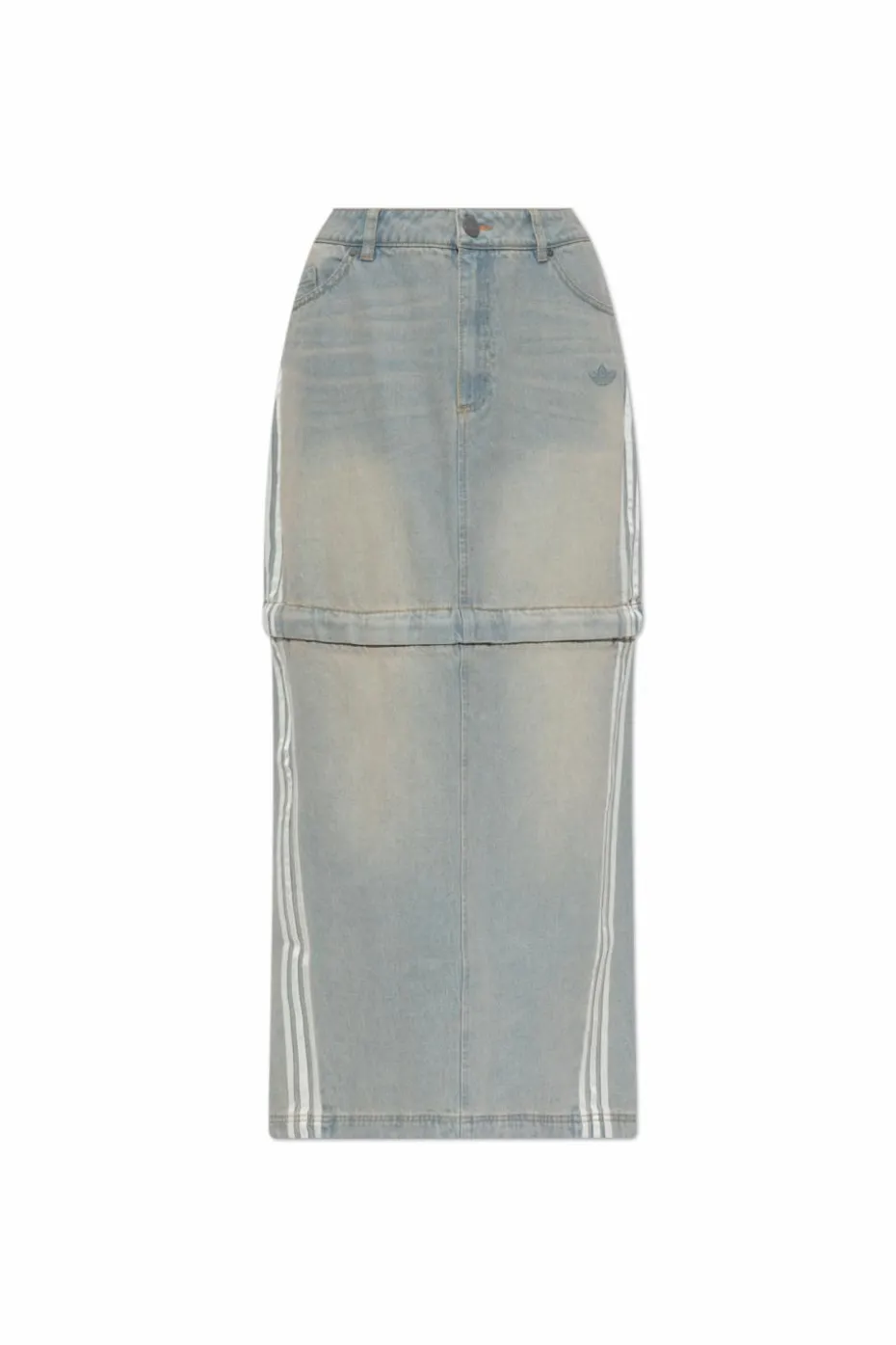 ADIDAS Originals NIEBIESKI Jeansowa spódnica