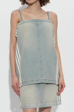 ADIDAS Originals NIEBIESKI Jeansowa spódnica