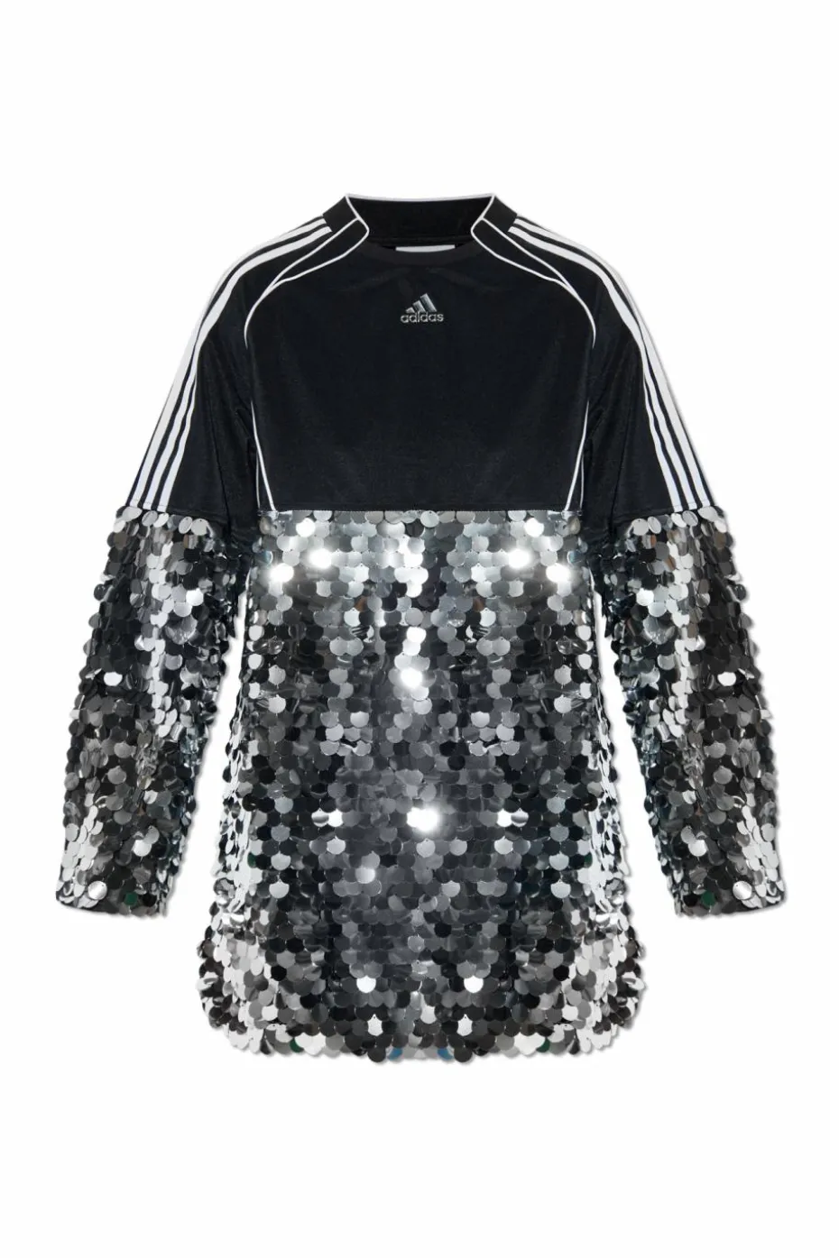 ADIDAS Originals SREBRNY Krótka sukienka z cekinami
