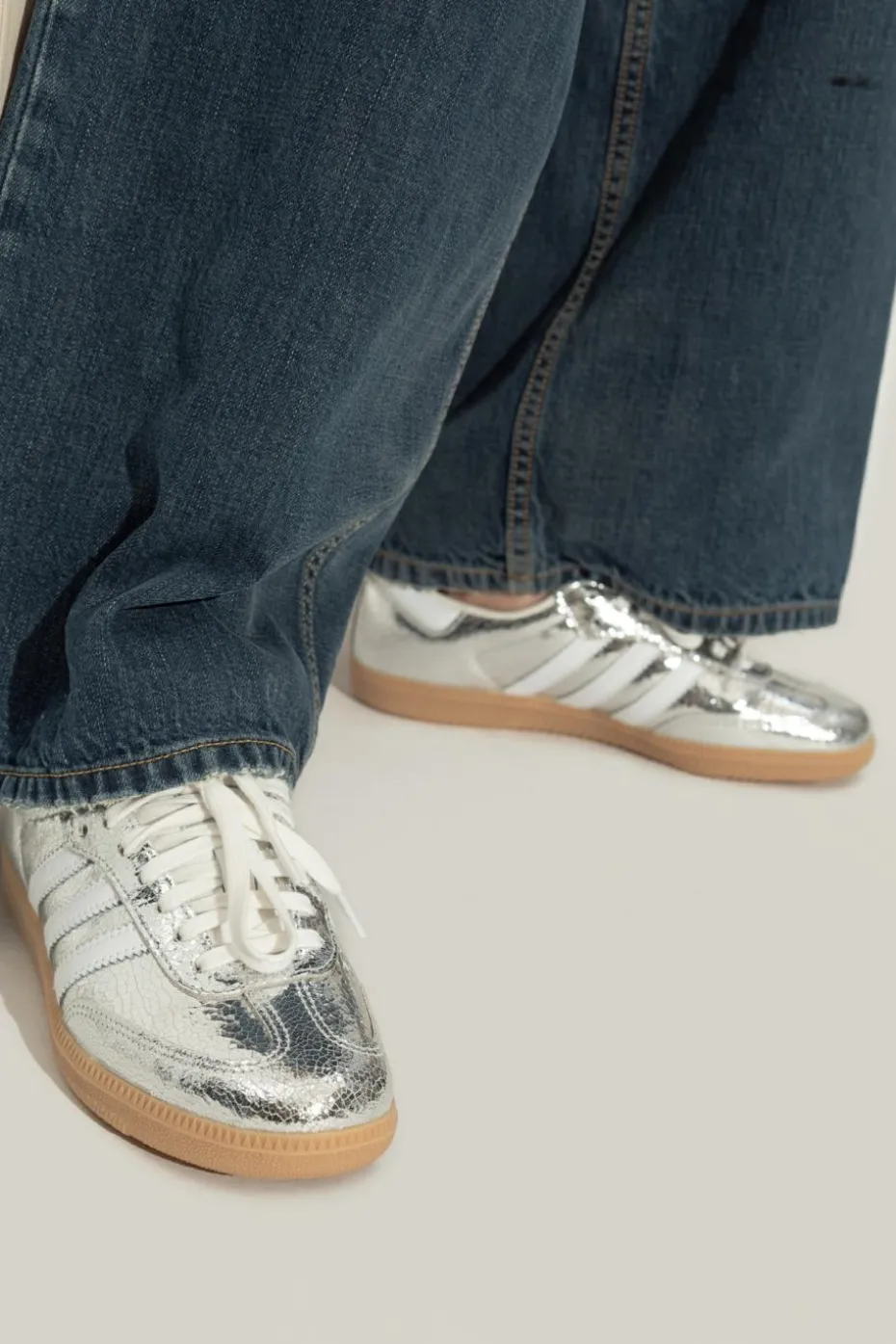ADIDAS Originals SREBRNY Buty sportowe `SAMBA OW W`