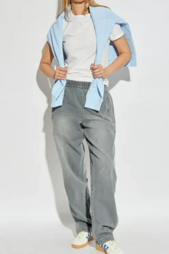 ADIDAS Originals SZARY Jeansowe spodnie