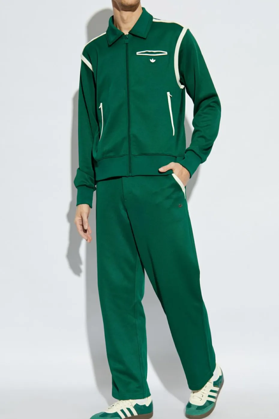 ADIDAS Originals ZIELONY Spodnie z logo