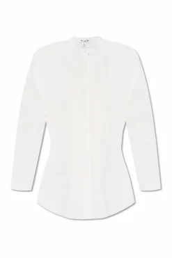 Alaïa BIAŁY Koszula ze stójką
