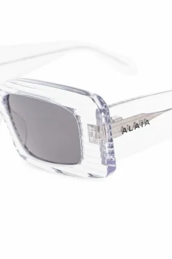 Alaïa BIAŁY Okulary przeciwsłoneczne