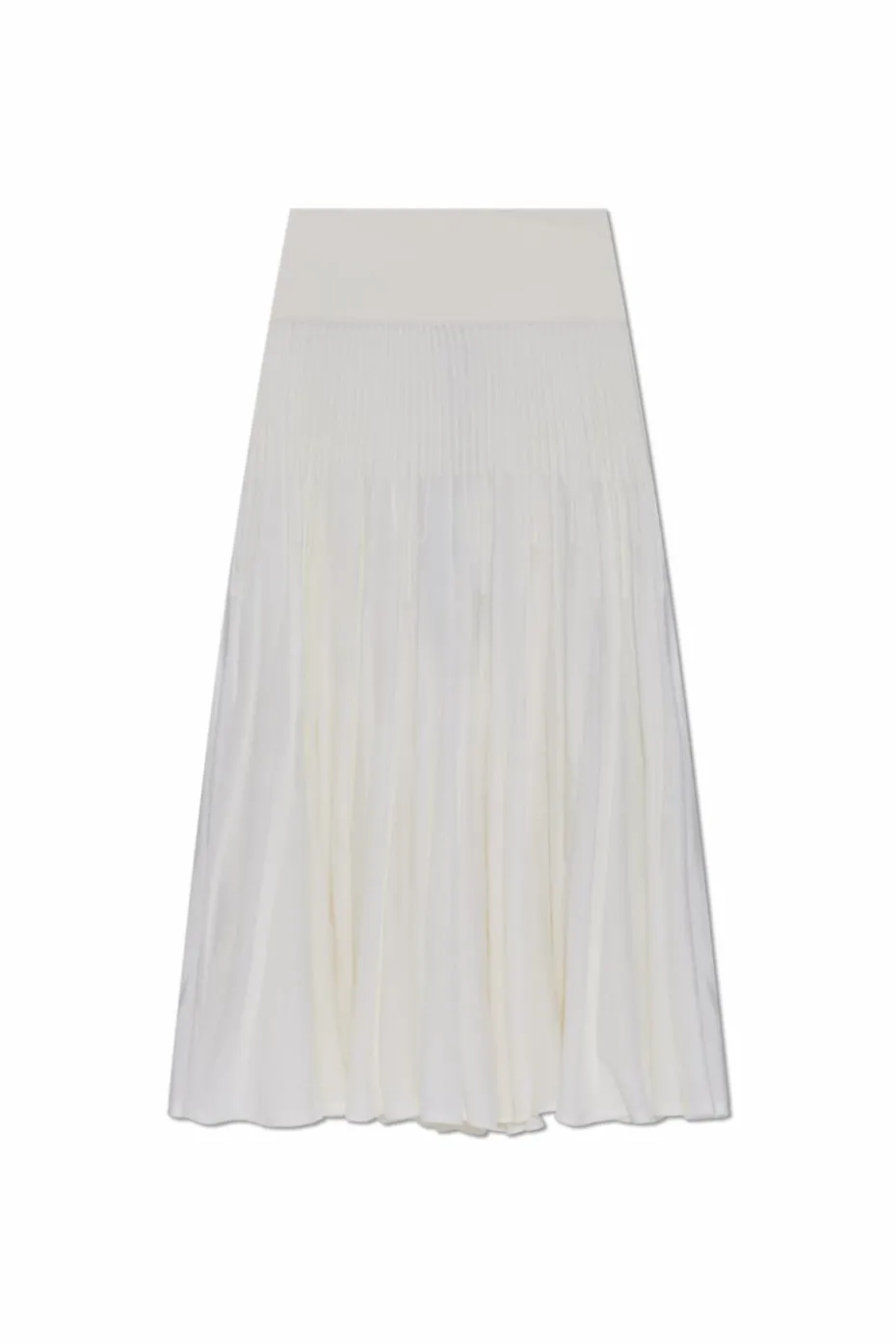 Alaïa BIAŁY Wełniana spódnica