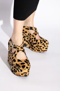 Alaïa BRĄZOWY Buty na obcasie `Criss Cross`