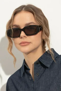 Alaïa BRĄZOWY Okulary przeciwsłoneczne