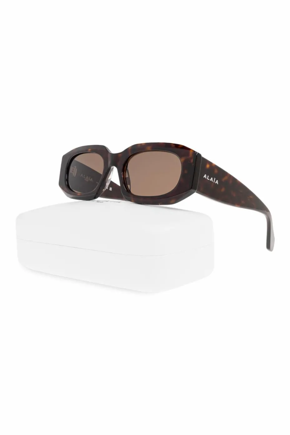Alaïa BRĄZOWY Okulary przeciwsłoneczne