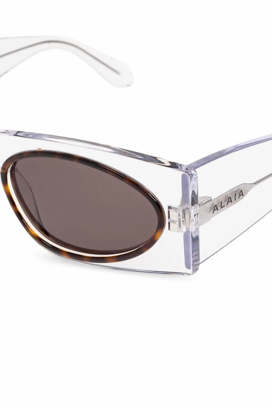 Alaïa BRĄZOWY Okulary przeciwsłoneczne