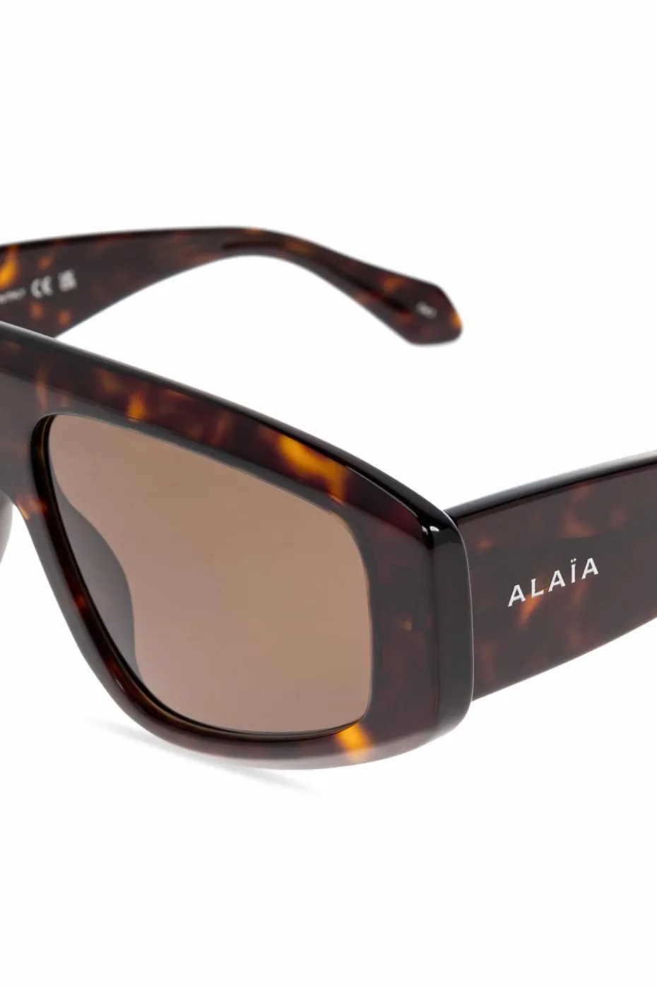 Alaïa BRĄZOWY Okulary przeciwsłoneczne