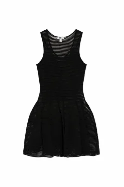Alaïa CZARNY Ażurowa sukienka