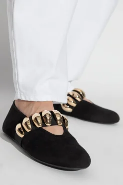 Alaïa CZARNY Baleriny `Jewel`